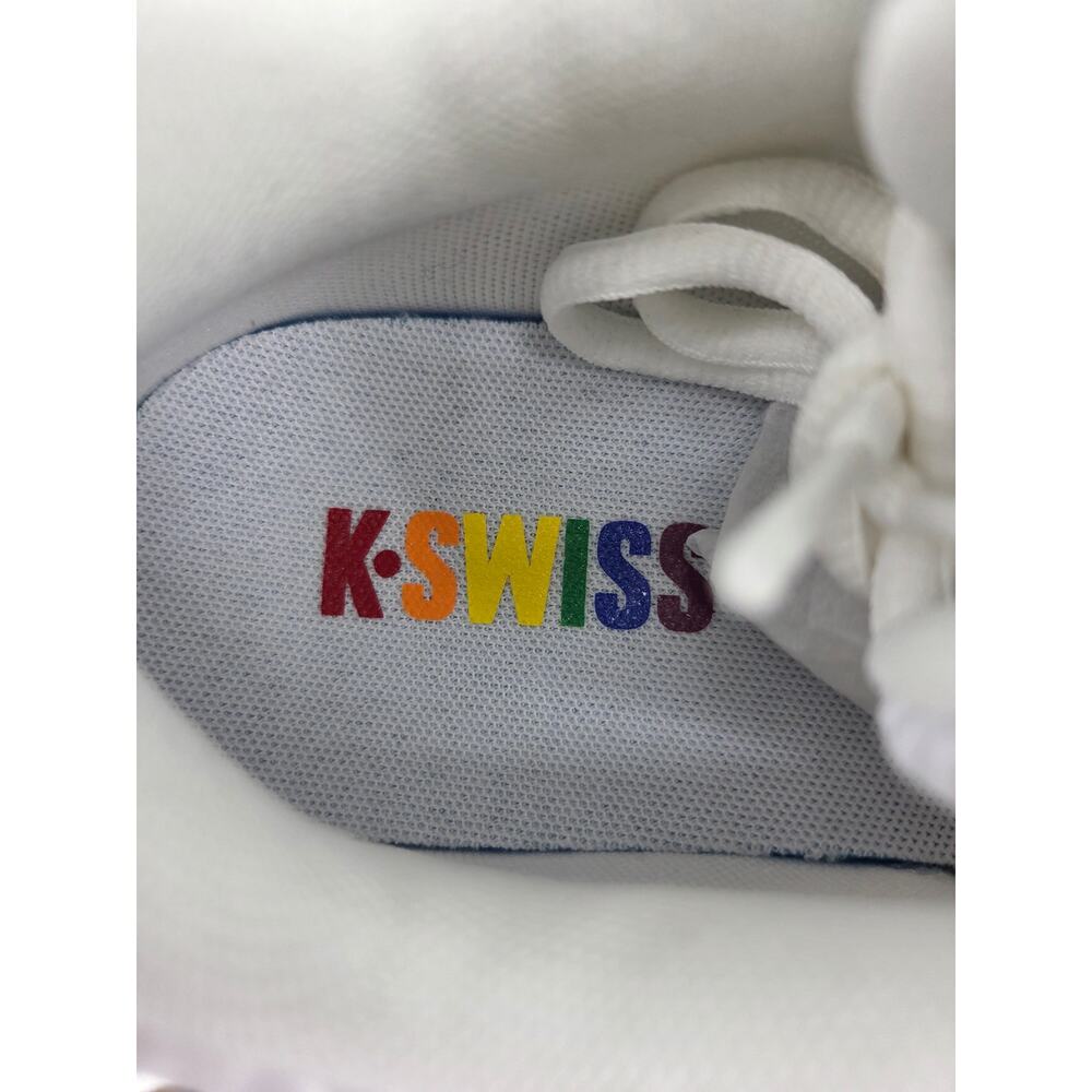 NEW K-Swiss Tubes Comfort 200 Training Shoe Women's 9.5 White Rainbow - Picture 9 of 11